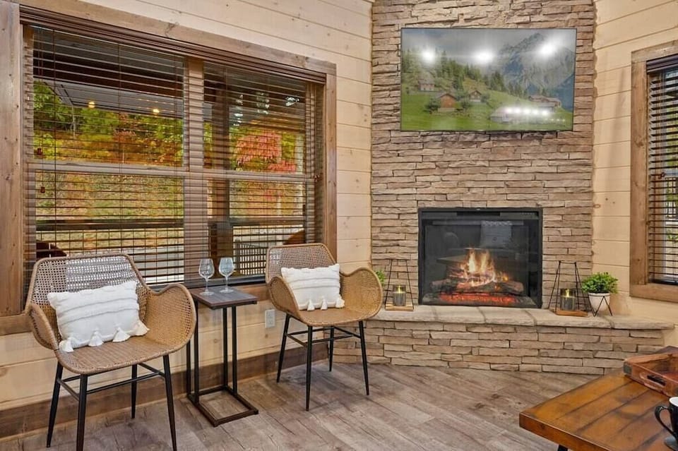 Hillside Haven's cozy living area