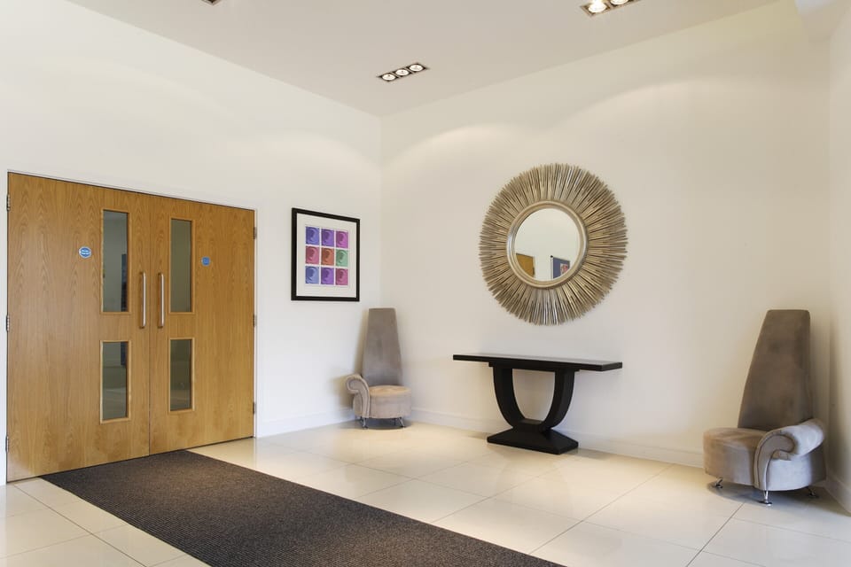 Interior entrance