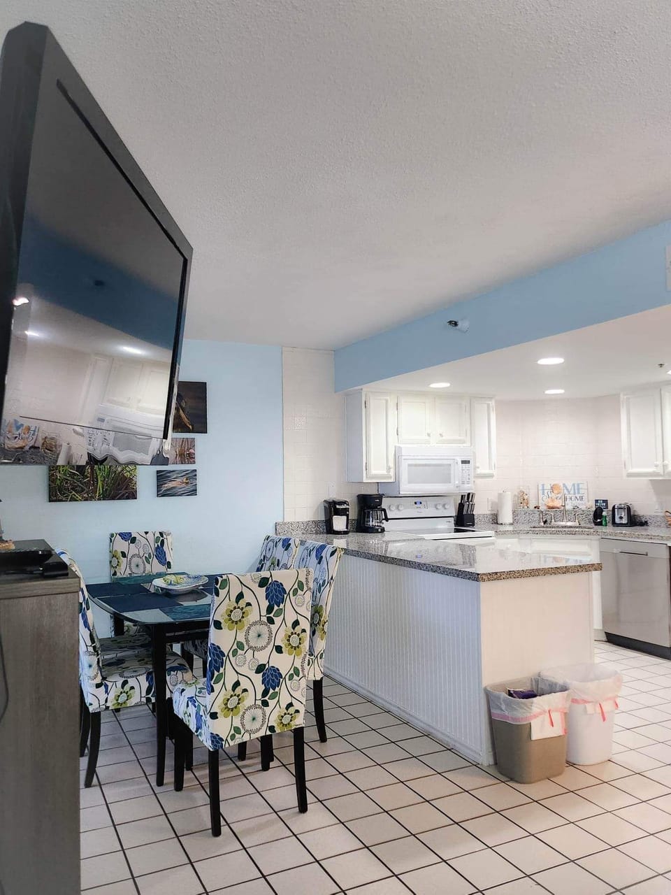 dining area and kitchen