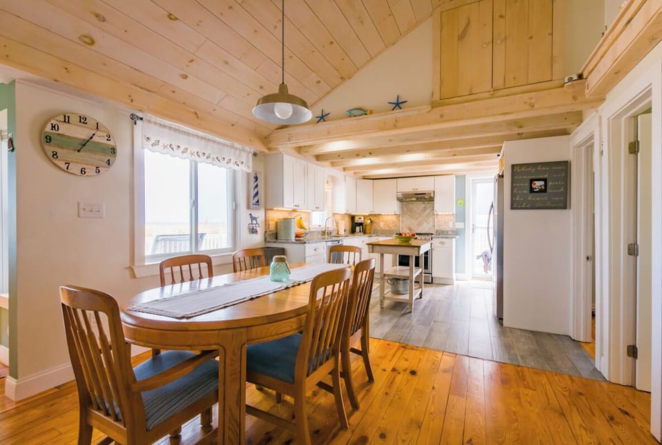 Dining area and kitchen
