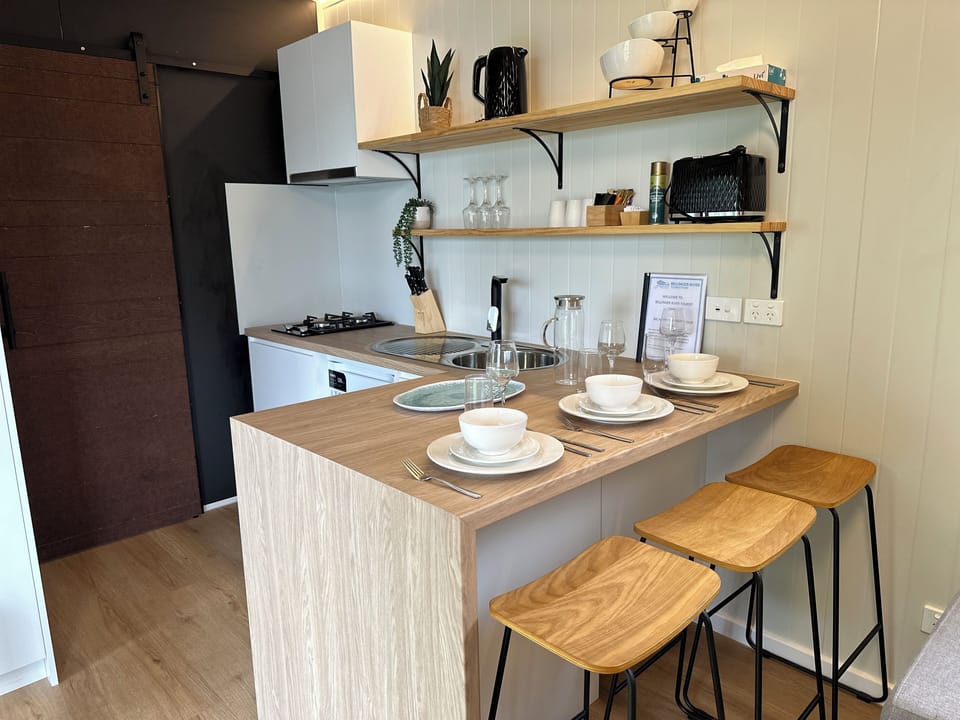 Deluxe Studio | Private kitchenette | Full-size fridge, microwave, stovetop, dishwasher