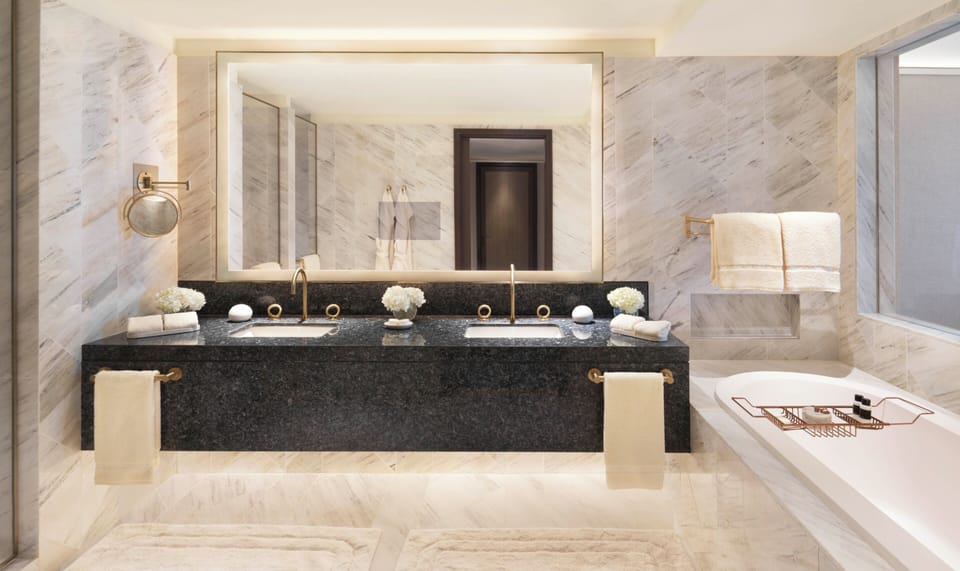 Presidential Suite, 1 Bedroom | Bathroom | Separate tub and shower, deep soaking tub, rainfall showerhead