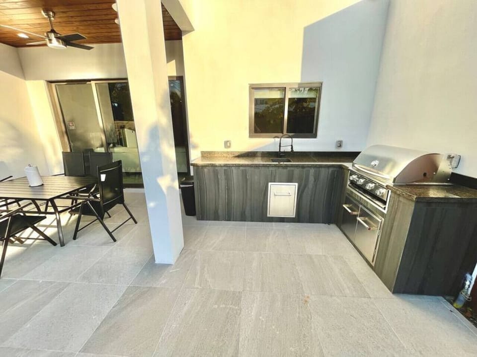 Outside grill area