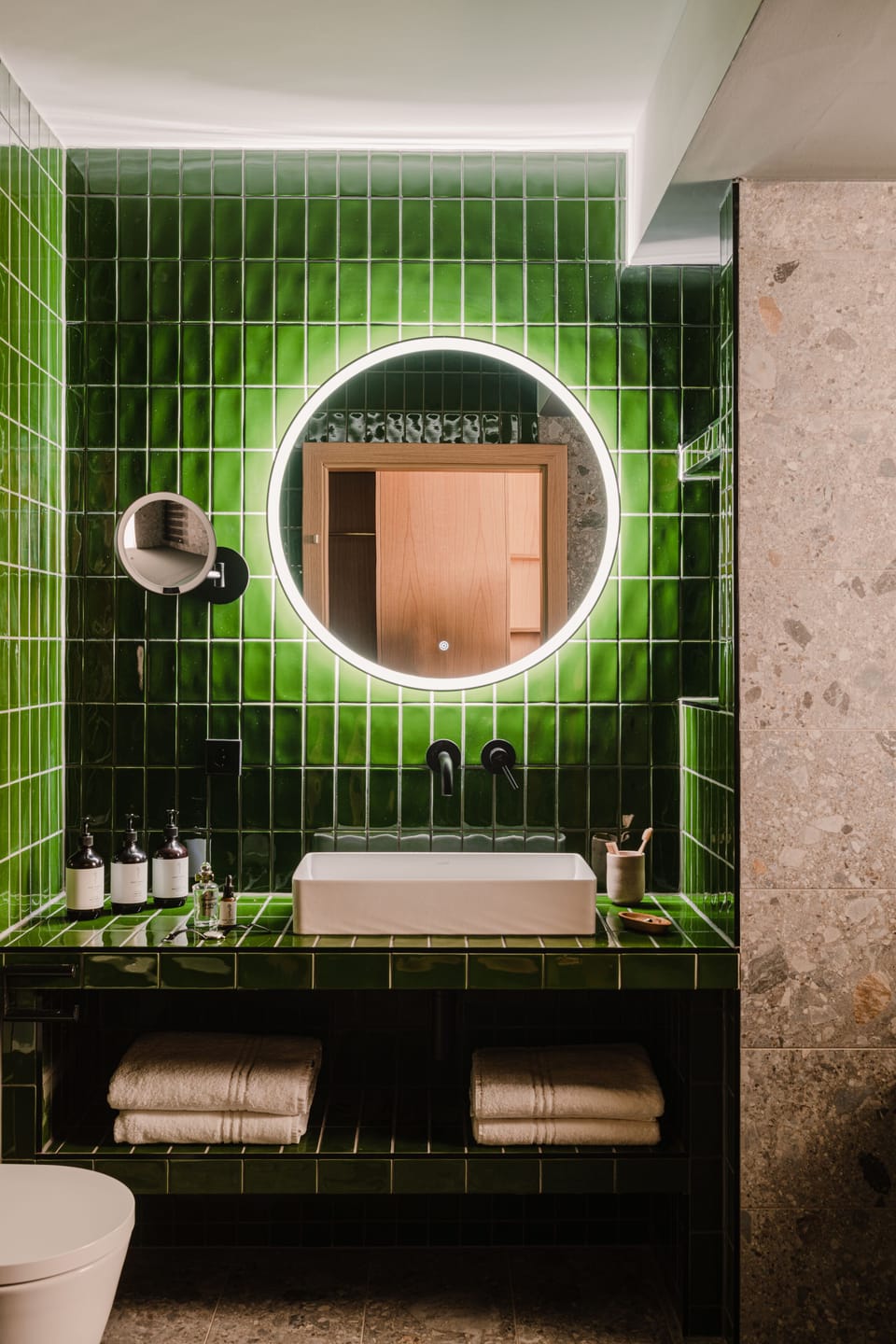 Room (Comfy) | Bathroom | Designer toiletries, hair dryer, bathrobes, slippers