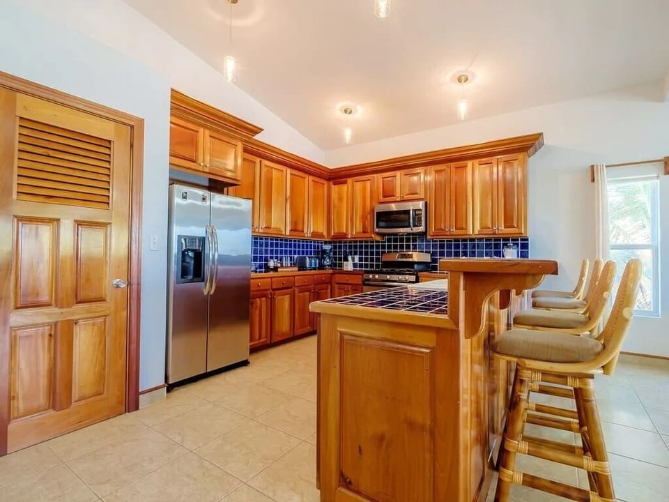 Upper level kitchen area