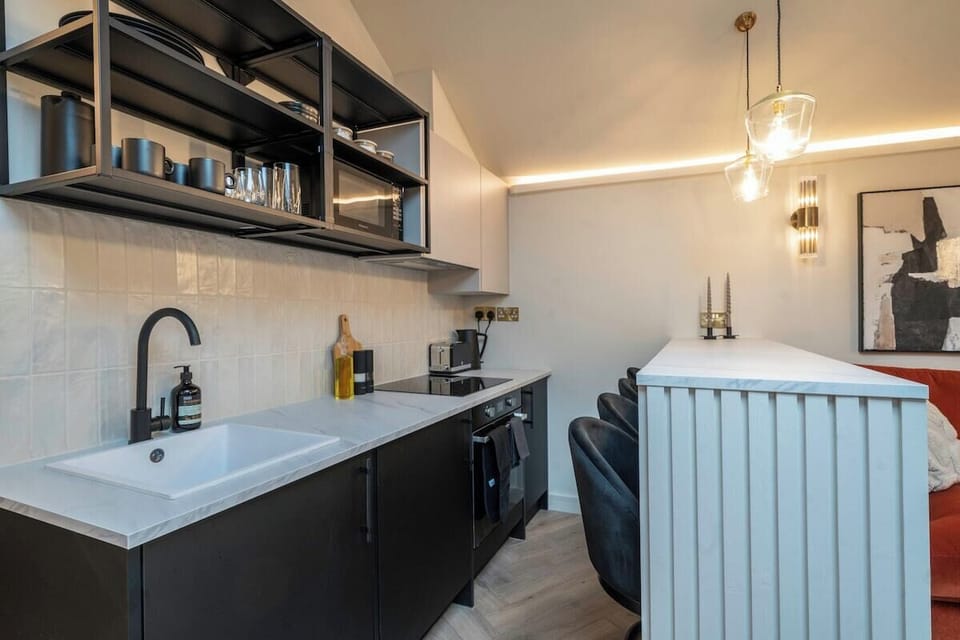 Dreaming of delicious dishes in this modern culinary haven!