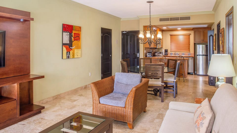 Two Bedroom Suite | Living area | 55-inch Smart TV with digital channels, TV