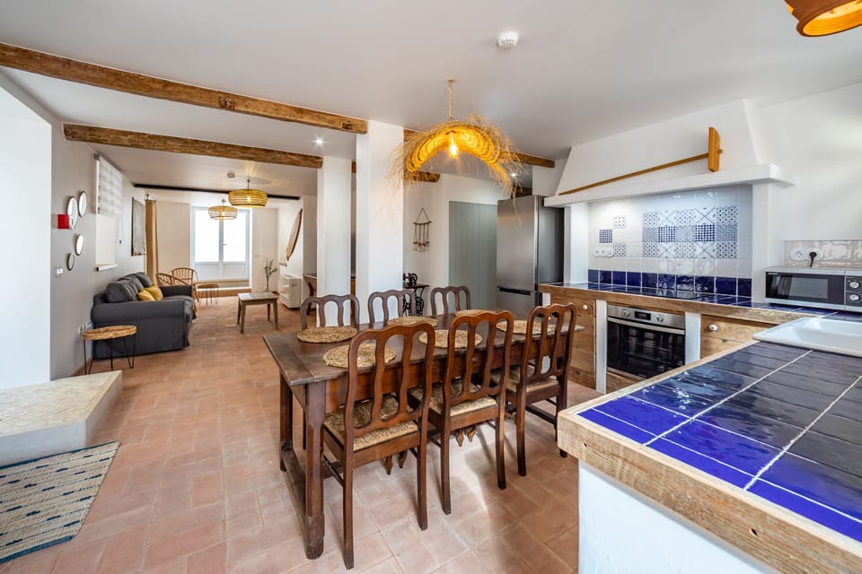Guest House (3 Suites) | Private kitchen | Full-size fridge, microwave, oven, stovetop
