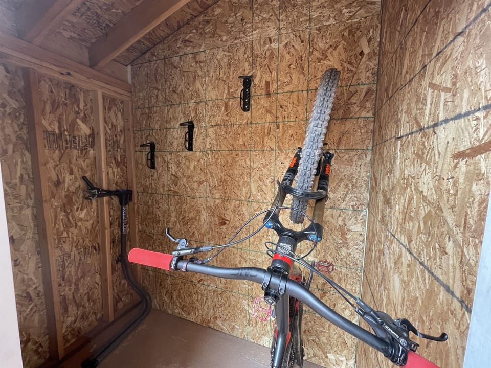 Bike Storage on the Front Patio (bike not included 😆)