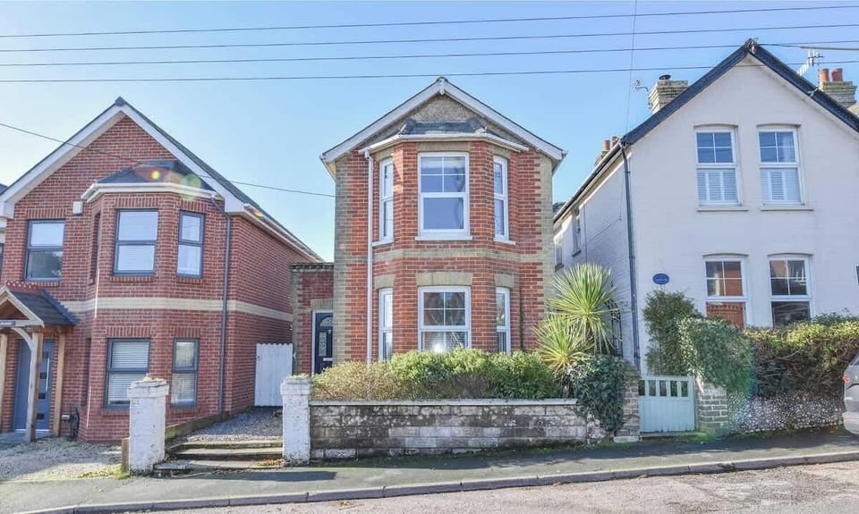 Front exterior of East View coastal holiday home in St Helens.
