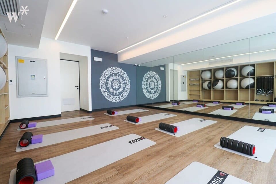 Space for yoga sessions