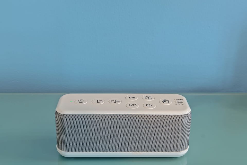 Drift off to sleep with a professional noise canceling machine with multiple soothing sounds.