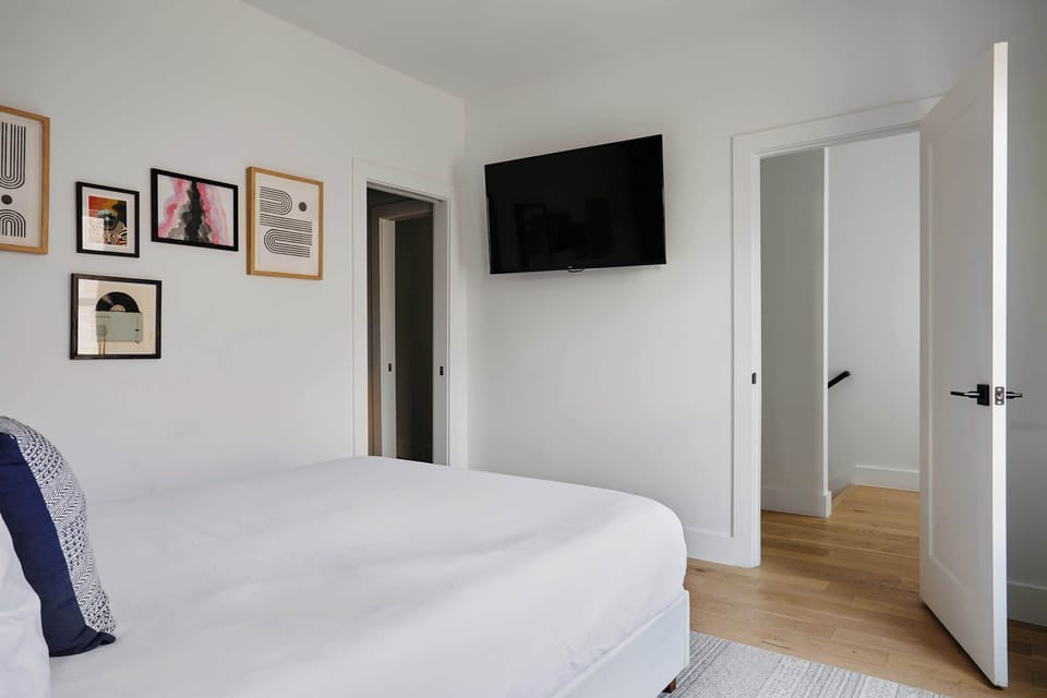 With TVs in most bedrooms, you can indulge in late-night streaming without ever disturbing your friends