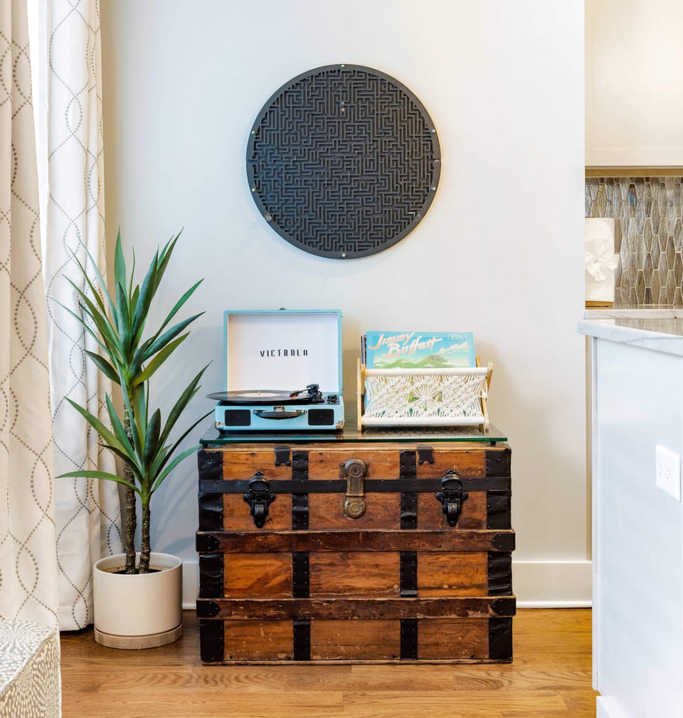 Record Player and Board Games Provided!