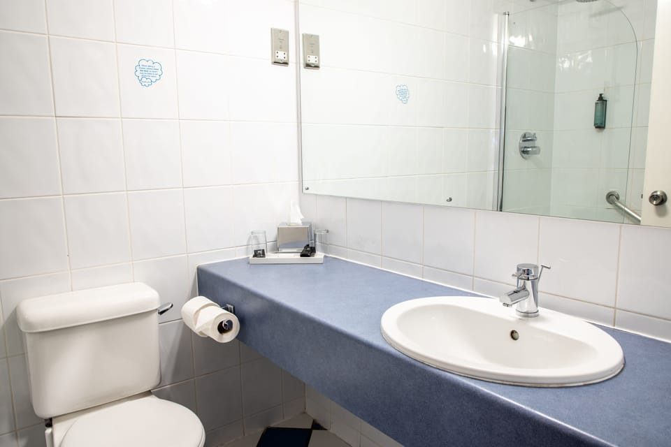 Free toiletries, hair dryer, towels