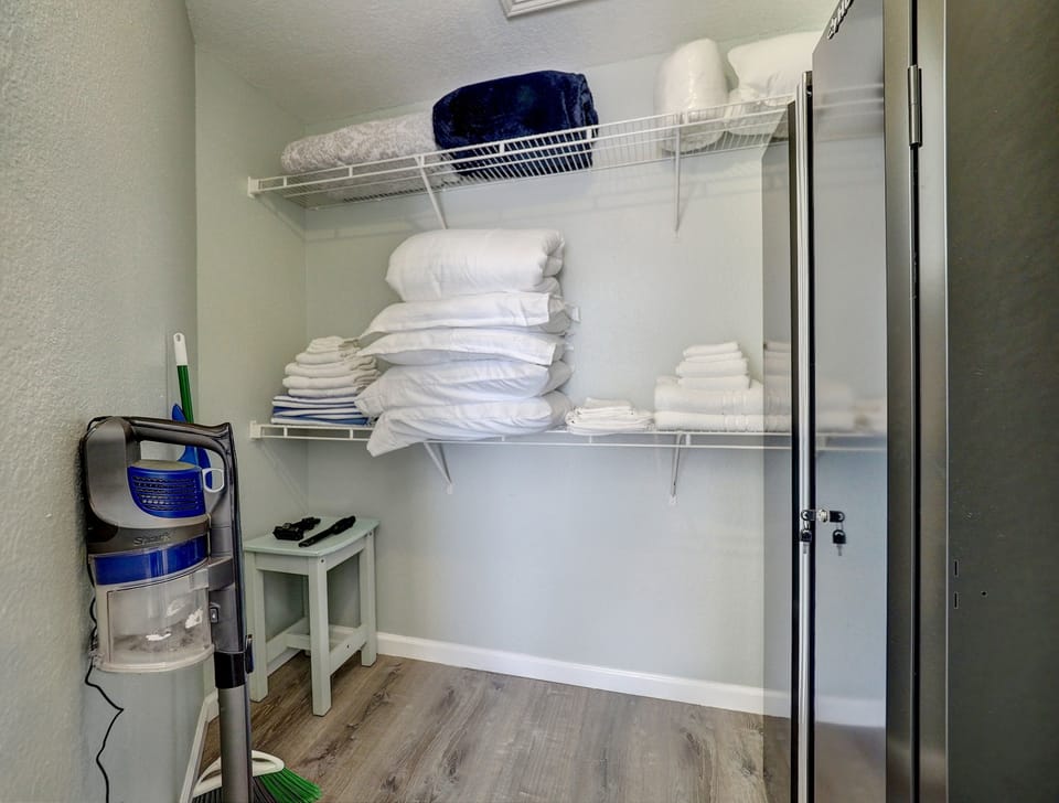 Large Walk-In Closet with Hangers