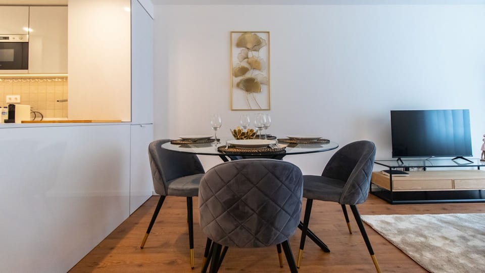 Dining area for four people, with comfortable and beautiful chairs #lovely #stunning