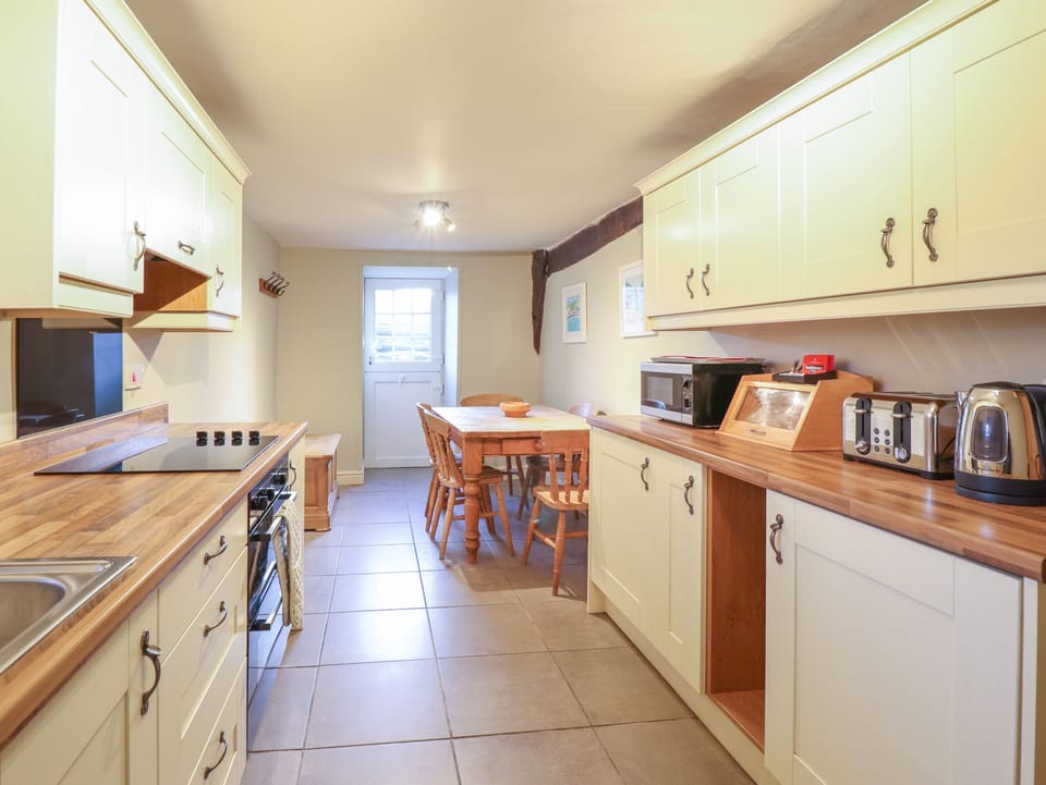 Fridge, dishwasher, electric kettle, toaster
