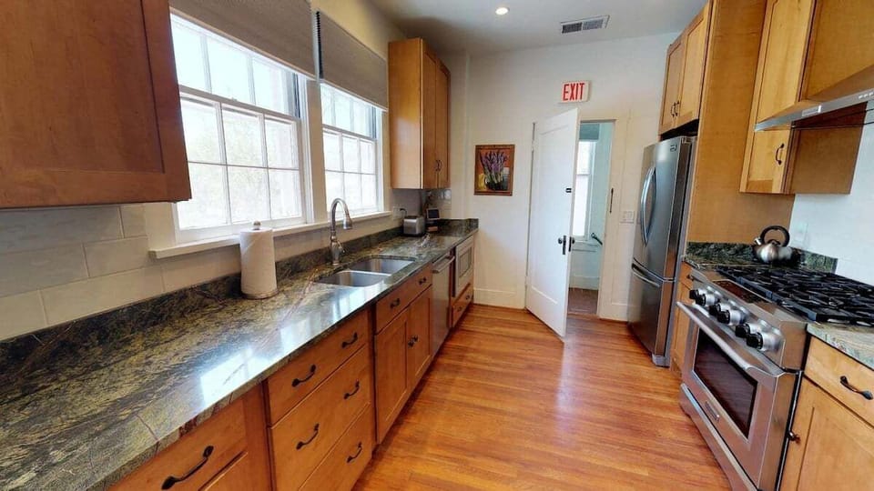 Large kitchen with updated appliances