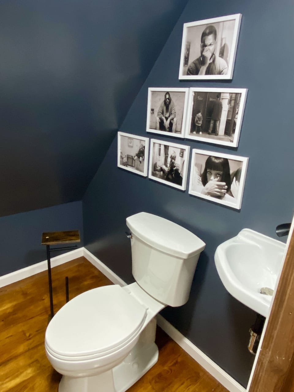 Bathroom art-sink and commode