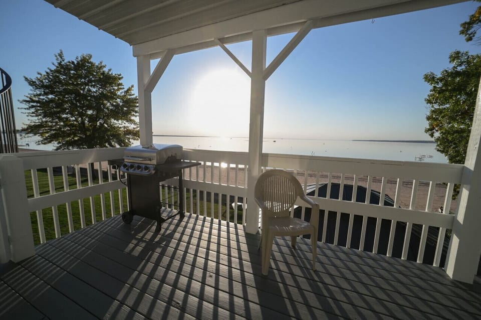 A porch with a perfect view, where you can relax and enjoy the simple things in life.