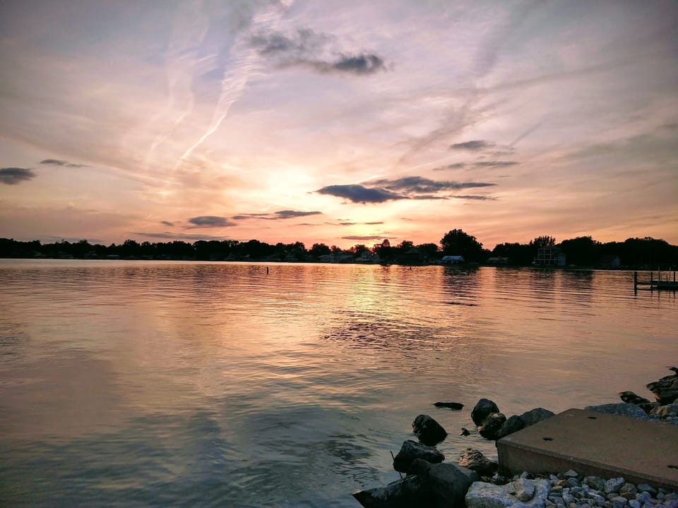 Breathtaking beauty of sunset at Buckeye Lake!
