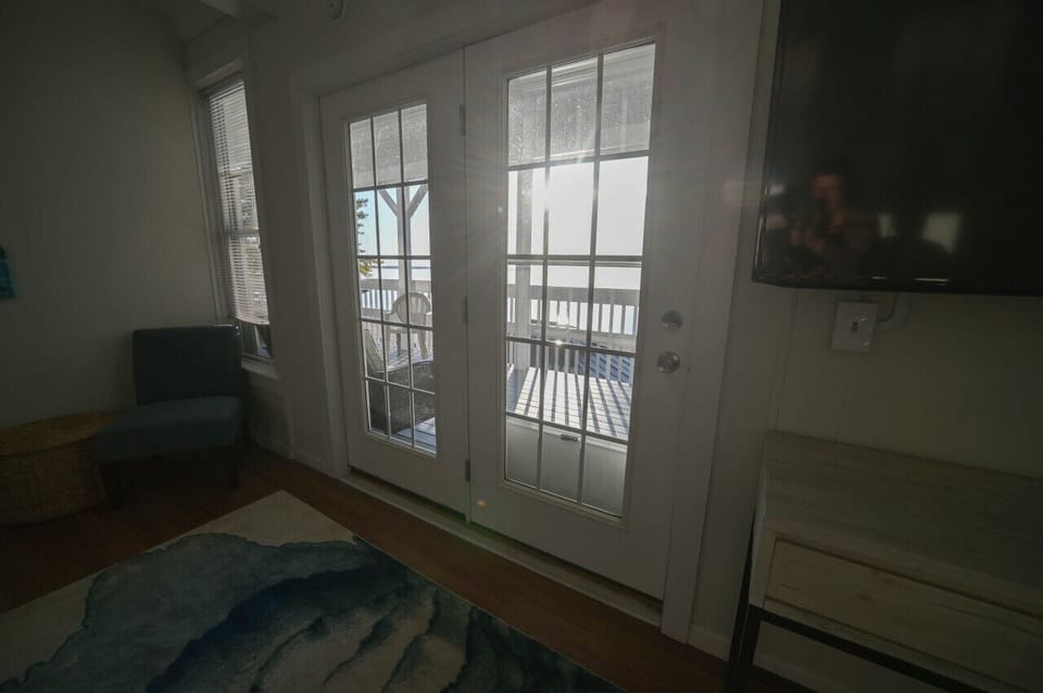 Indoor/outdoor living: Blurring the lines between inside and outside, this French door brings the fresh air and sunshine in.