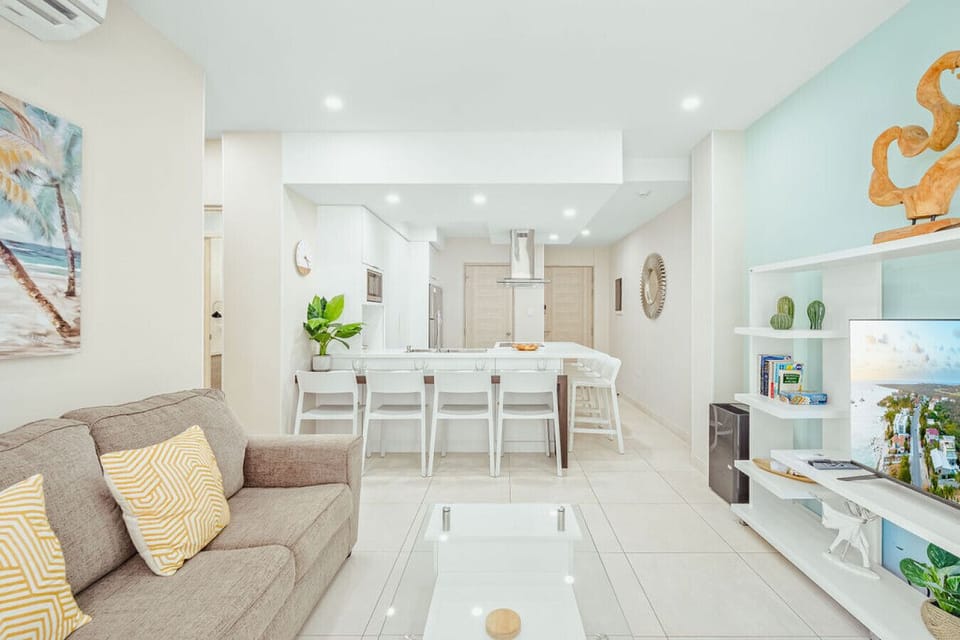 A fully equipped kitchen with plenty of counter space for easy meals and morning coffee