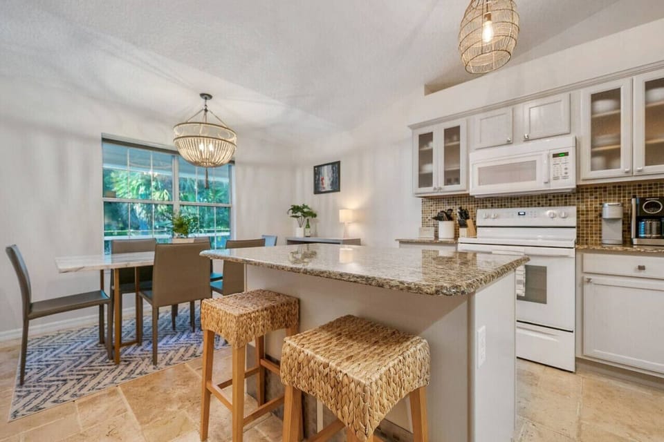 Chef`s kitchen is well equipped to host and gather your crew!