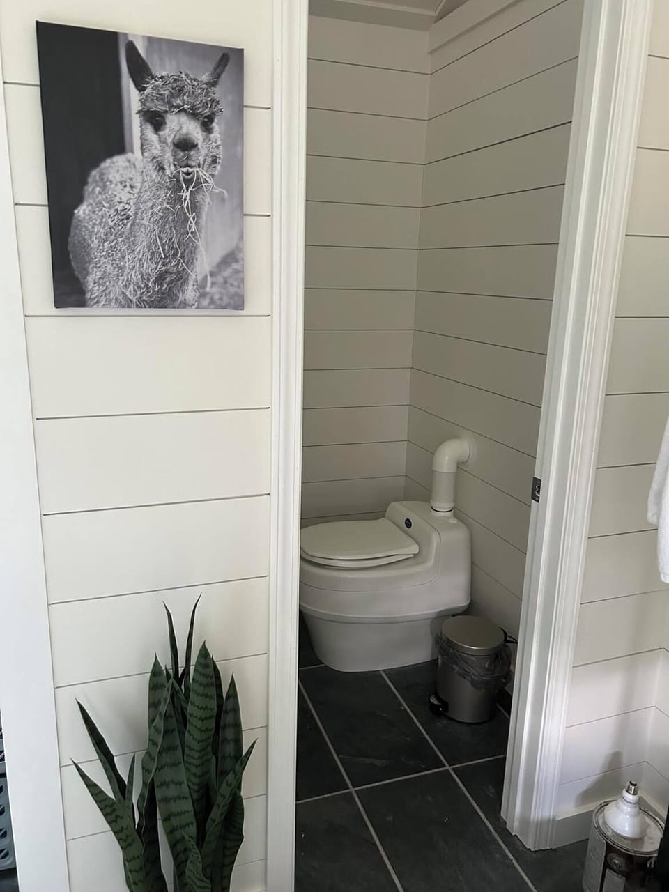 BATH HOUSE-  green, compost toilet