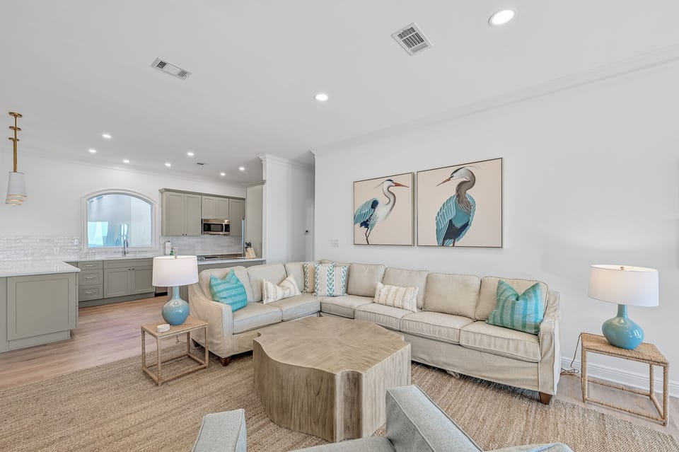 Sunsational - Seagrove Beach - Living and Dining Area