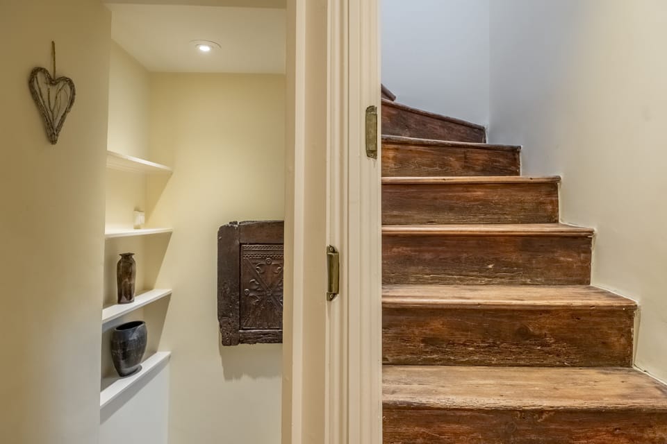 First floor: Access to second floor master bedroom