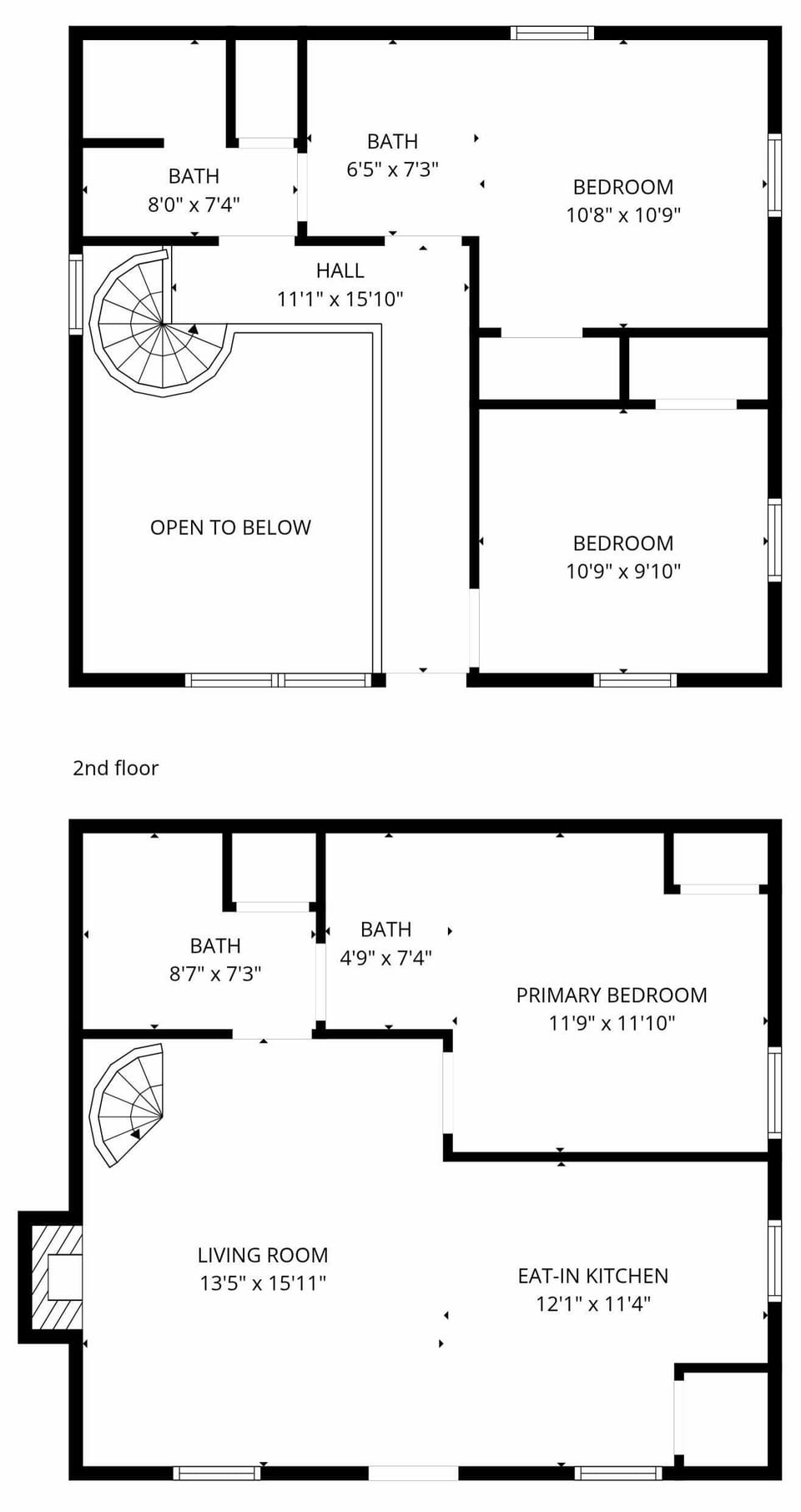 Cabin, 3 Bedrooms | Floor plan