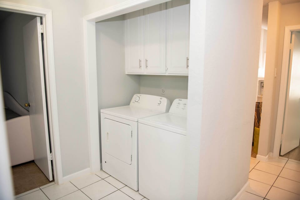 Laundry area with laundry detergent