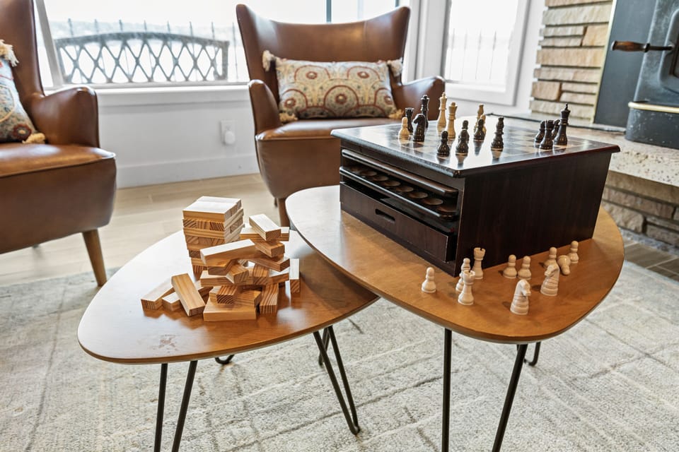 Board games available for fun game nights with friends and family!