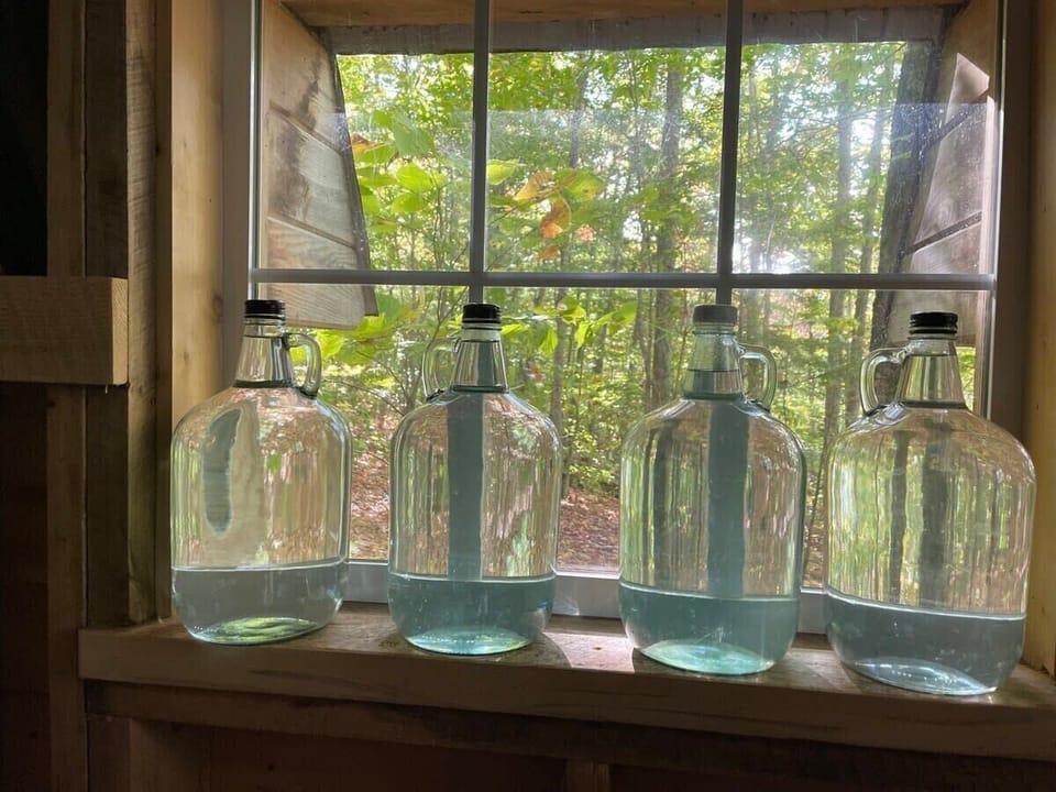 Fresh drinking water. From our shore well..*WTR