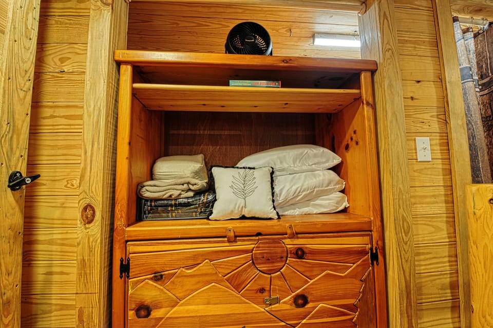 Linens and towels provided. Plenty of closet space in bedroom.