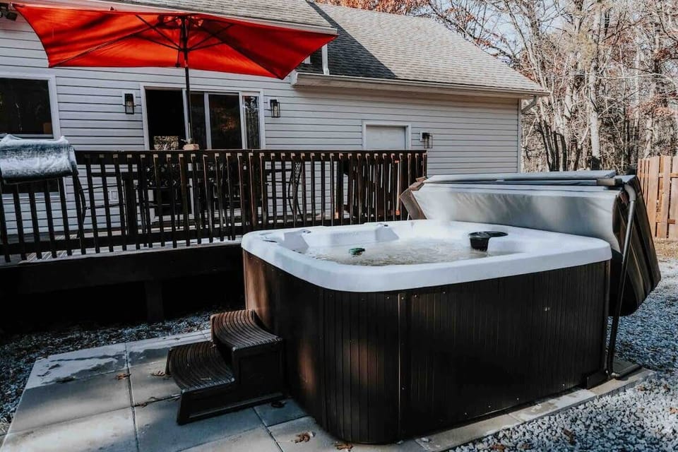 Private Backyard Hot Tub for Relaxing Evenings