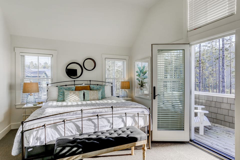 Wake up to breathtaking ocean views on the primary bedroom balcony