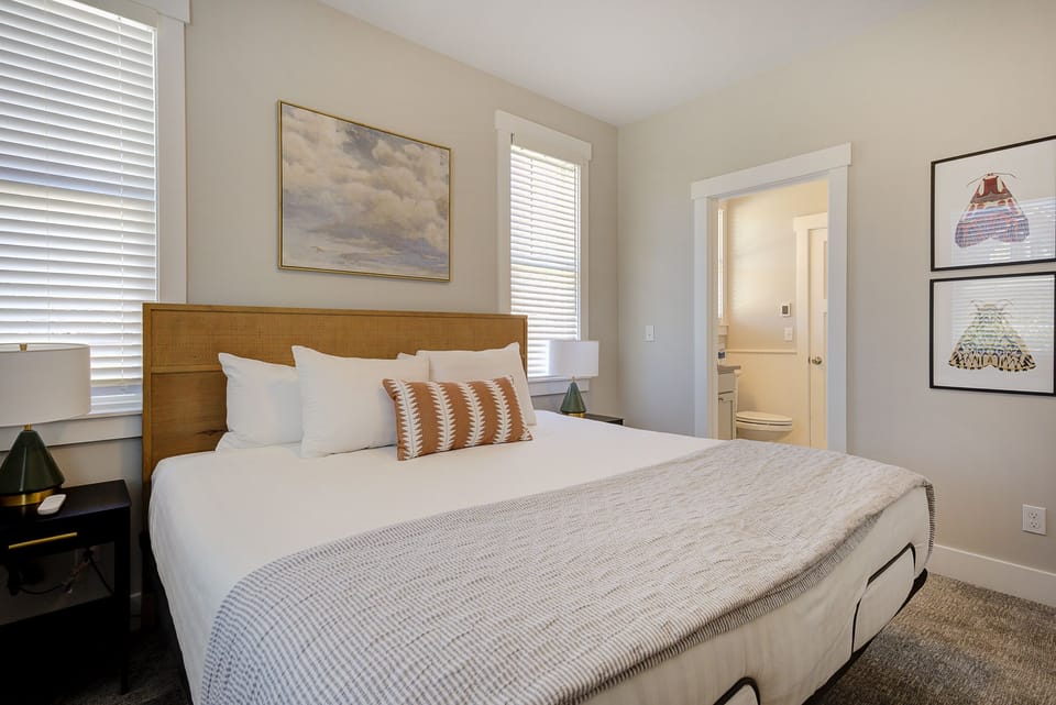 Primary king bedroom is on the main floor