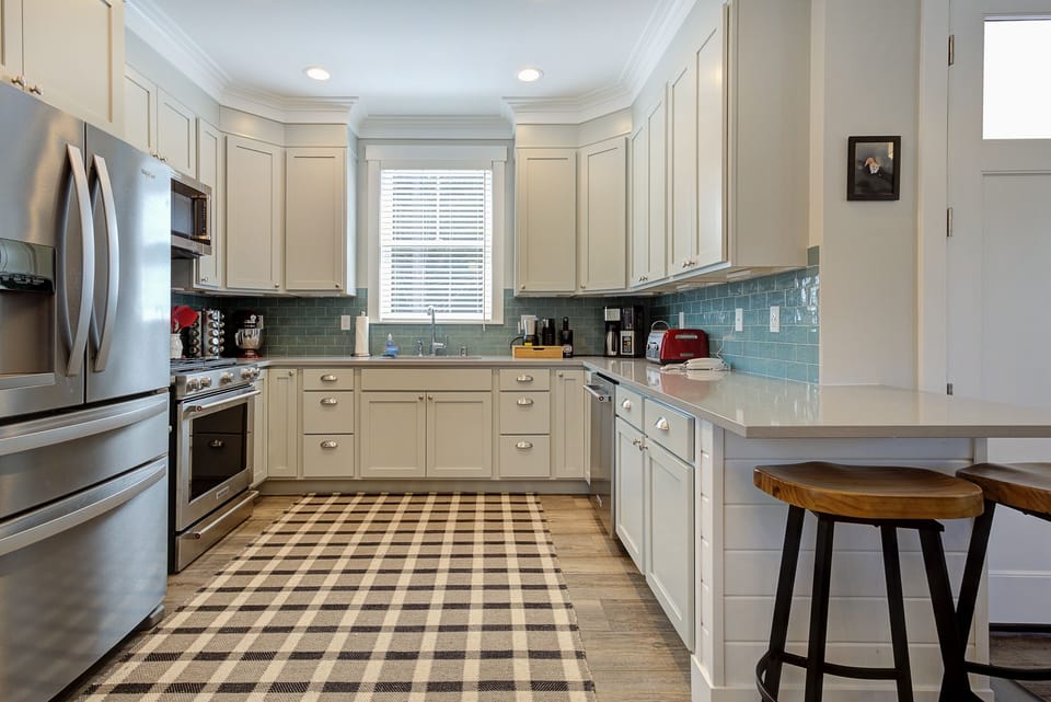 Well-stocked kitchen is ready for your next meal