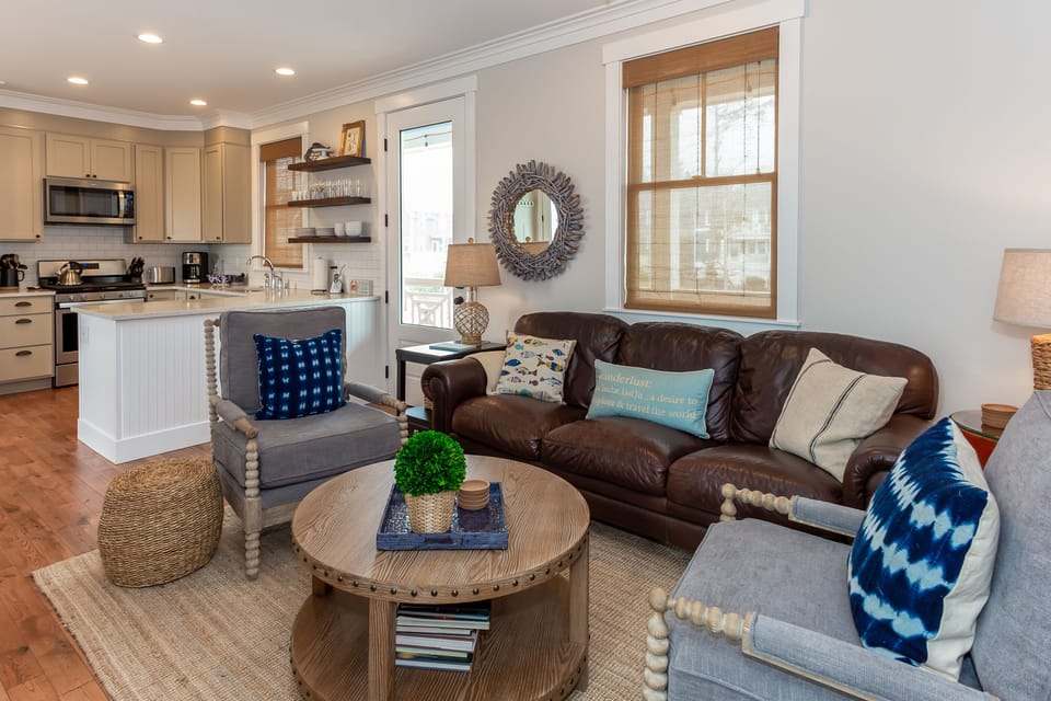 Read a book or take a nap on the comfy living room couch