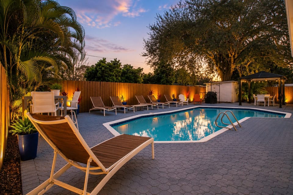 Pool at Night