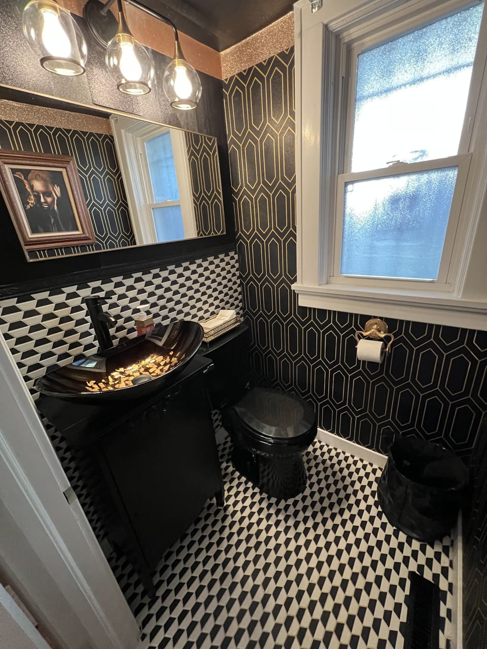 1/2 bath on first floor