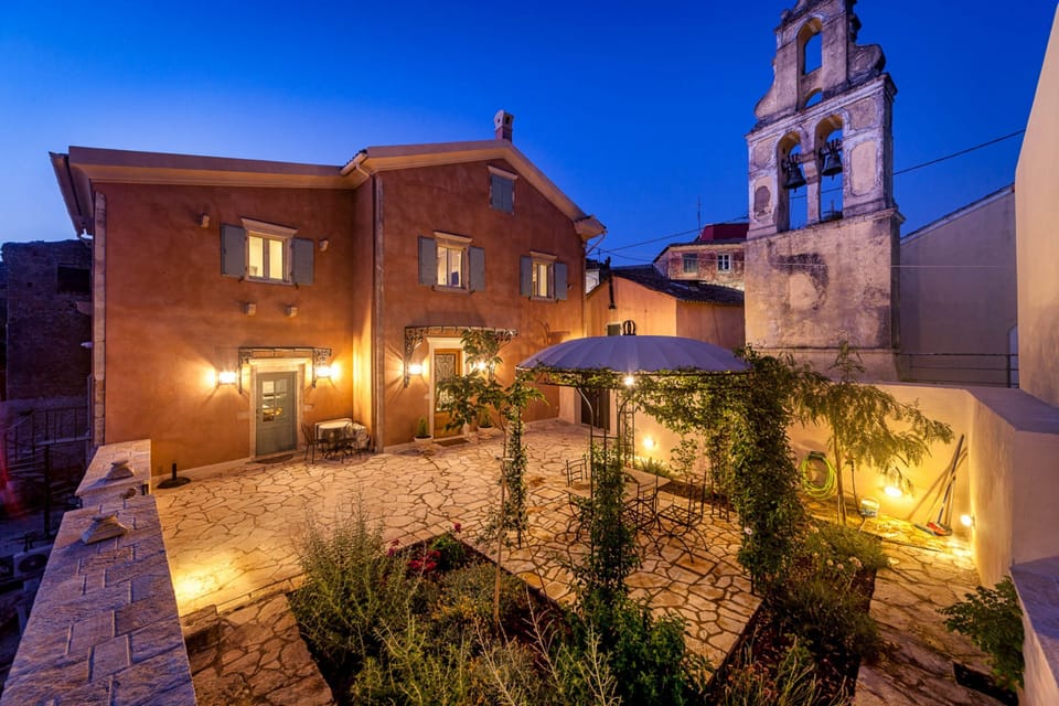 Evening elegance of private terrace