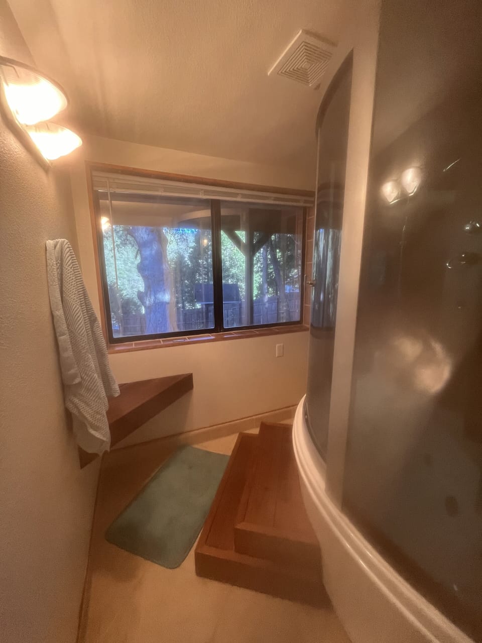 Downstairs shower.