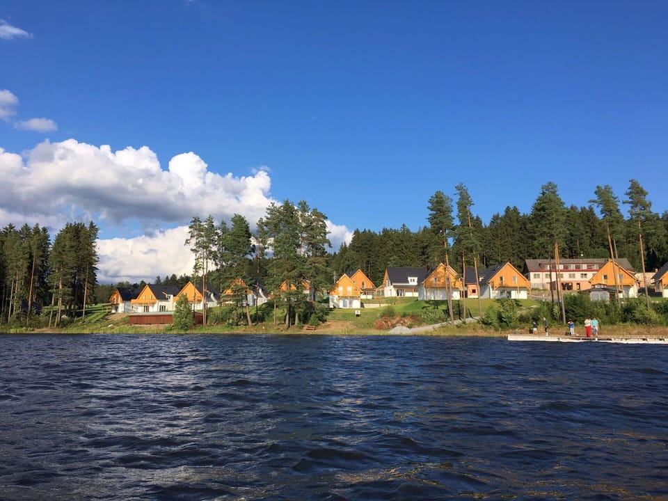 Cottage, Lake, Reservoir, Shore, Loch, Sound