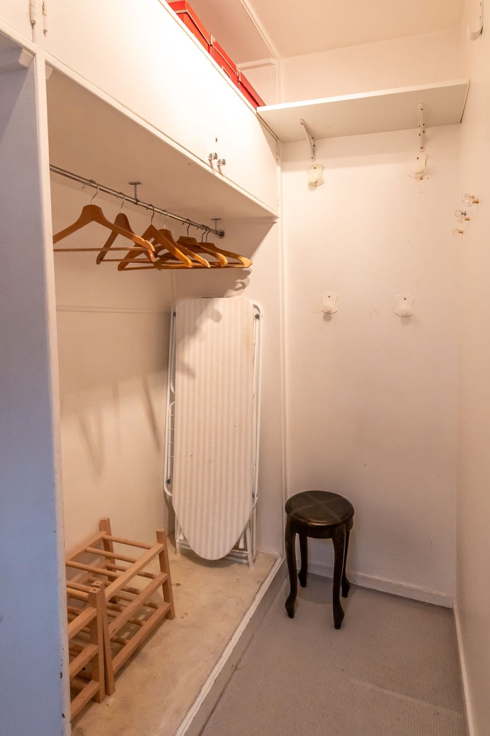 Large walk in closet aside the bedrooms