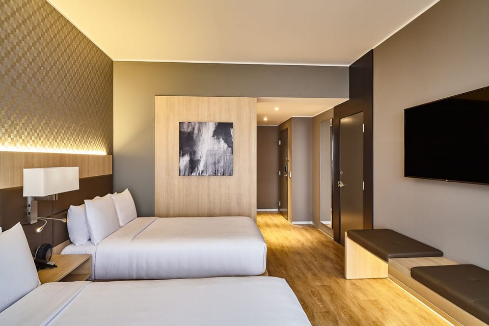 Room, 2 Double Beds | Desk, laptop workspace, free WiFi, bed sheets