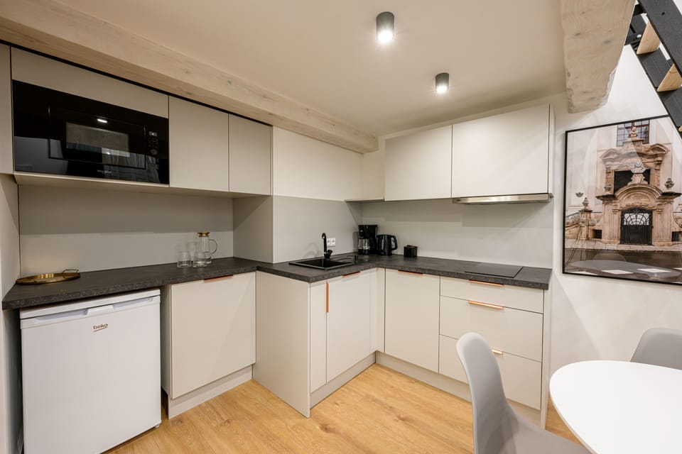 Apartment | Private kitchenette | Mini-fridge, microwave, stovetop, dishwasher